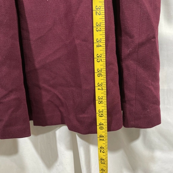 NWT Eliza J [ PLUS‎ SZ 20W ] Pleat Front Fit & Flare Dress in Oxblood Red - Picture 11 of 12